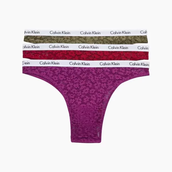 Γυναικείο Σλιπ Calvin Klein Brazilian (3Pack) Πολύχρωμα