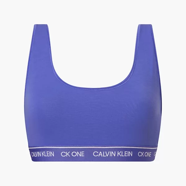 Γυναικείο Αθλητικό Bralette Calvin Klein Χωρίς Ενίσχυση Μωβ