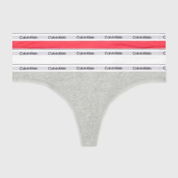 Γυναικεία Σλιπ String Calvin Klein (3 Pack) Πολύχρωμα