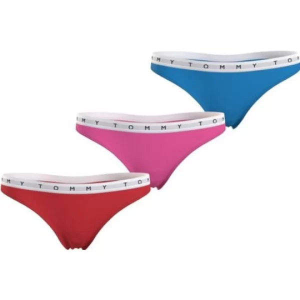 Γυναικεία Σλιπ Tommy Hilfiger Thong (3 Pack) Πολύχρωμα