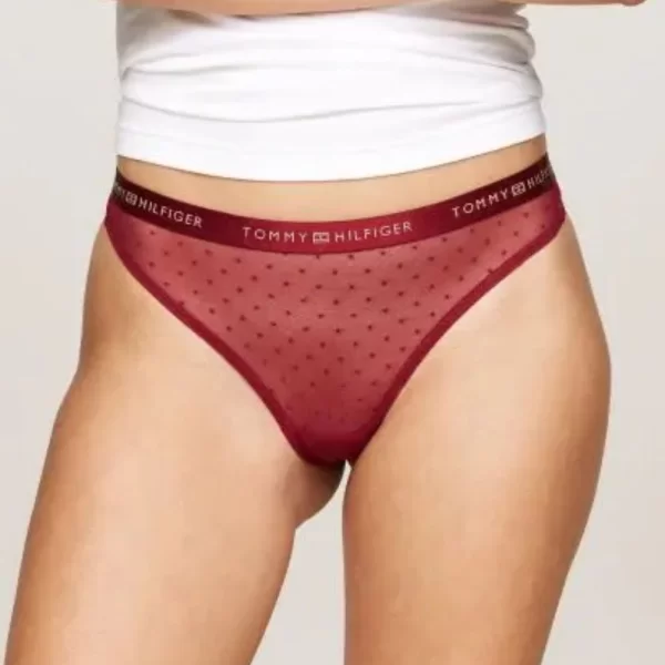 Γυναικείο String Tommy Hilfiger Gift Box Μπορντό