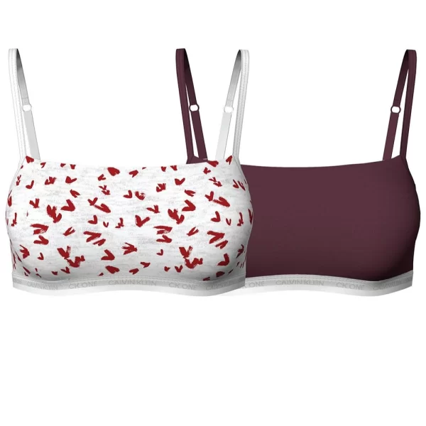 Γυναικείο Μπουστάκι Calvin Klein Unlined Bralette (2 Pack) Πολύχρωμα