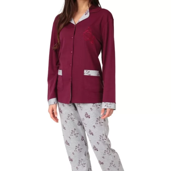 Γυναικεία Πιτζάμα Με Κουμπιά 