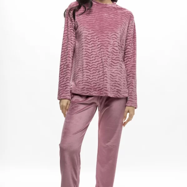 Γυναικεία Πιτζάμα Galaxy Βελούδινη Σάπιο Μήλο