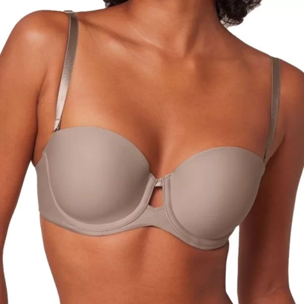 Γυναικείο Σουτιεν Triumph Pure Micro WDP Strapless Μπεζ Σκούρο