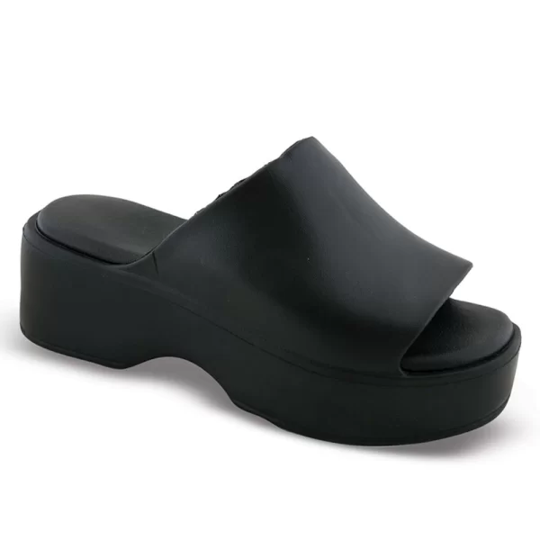 Γυναικεία Παντόφλα Πλατφόρμα Μαύρο