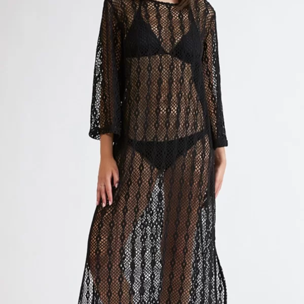 Γυναικείο Καφτάνι Harmony Beachwear Μαύρο