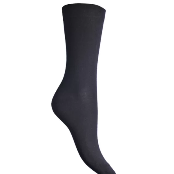 Γυναικείες Βαμβακερές Κάλτσες Walk Χωρίς Λάστιχο Μαύρο