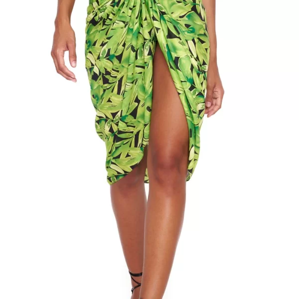 Γυναικείο Παρεό Bluepoint “Green Party” Λαχανί