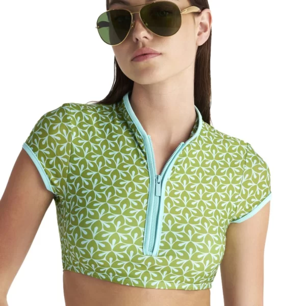 Γυναικείο Μαγιό Bikini Crop Top BLU4U “Portobello” Πράσινο