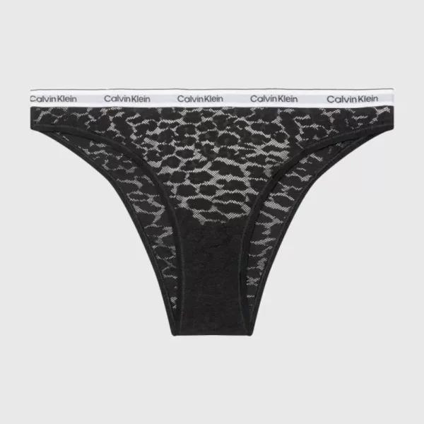 Γυναικείο Σλιπ Calvin Klein Με Δαντέλα Μαύρο