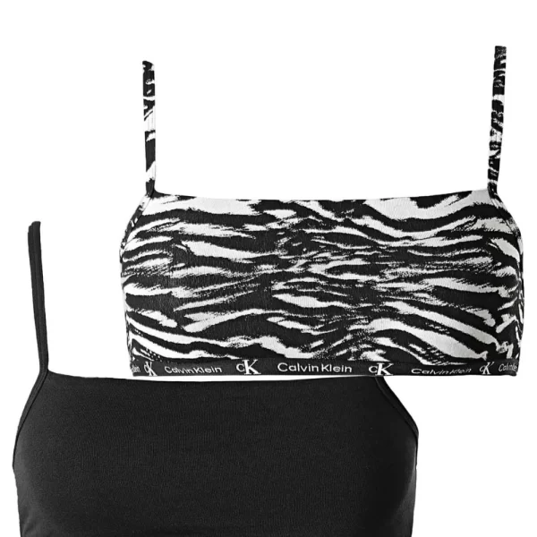 Γυναικείο Μπουστάκι Calvin Klein (2 Pack) Μαύρο