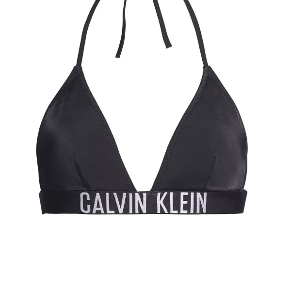 Γυναικείο Μαγιό Calvin Klein Δετό & Λάστιχο με το Logo Μαύρο