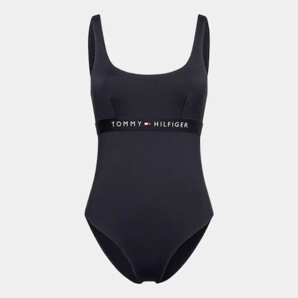 Γυναικείο Μαγιό Ολόσωμο Tommy Hilfiger Μπλε Σκούρο