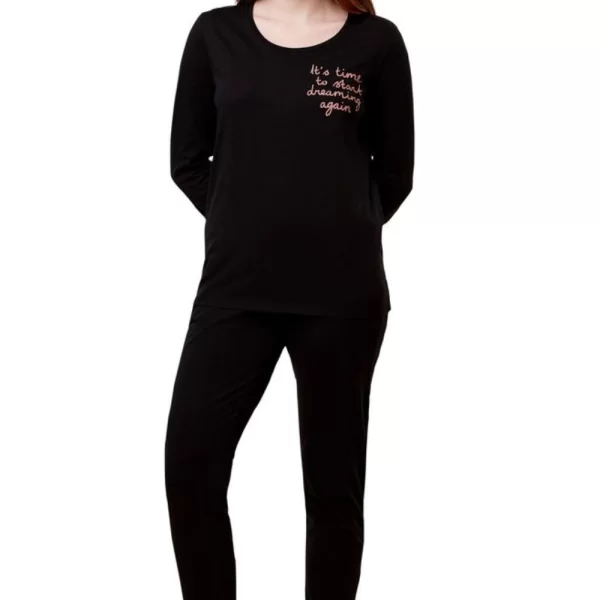 Γυναικεία Πιτζάμα TRIUMPH Sets PK 03 LSL X Μαύρο