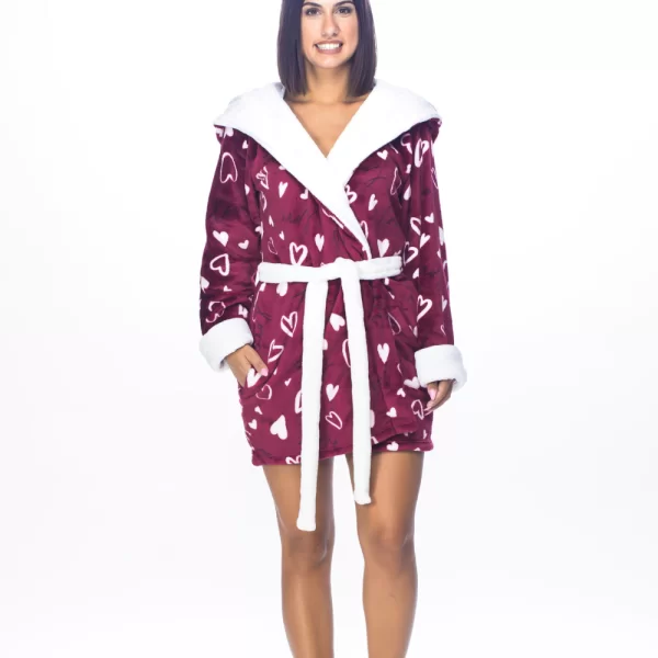 Γυναικεία Ρόμπα Koyote Fleece Μπορντό