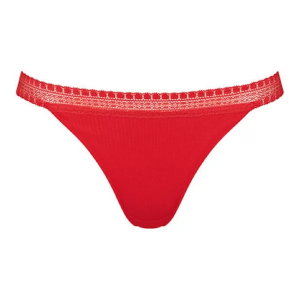 Γυναικείο Σλιπ Sloggi GO Ribbed H Tanga (2 Pack) Κόκκινο