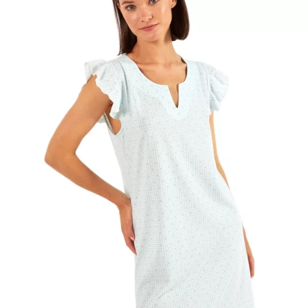 Γυναικείο Νυχτικό Harmony Καρό Σιελ