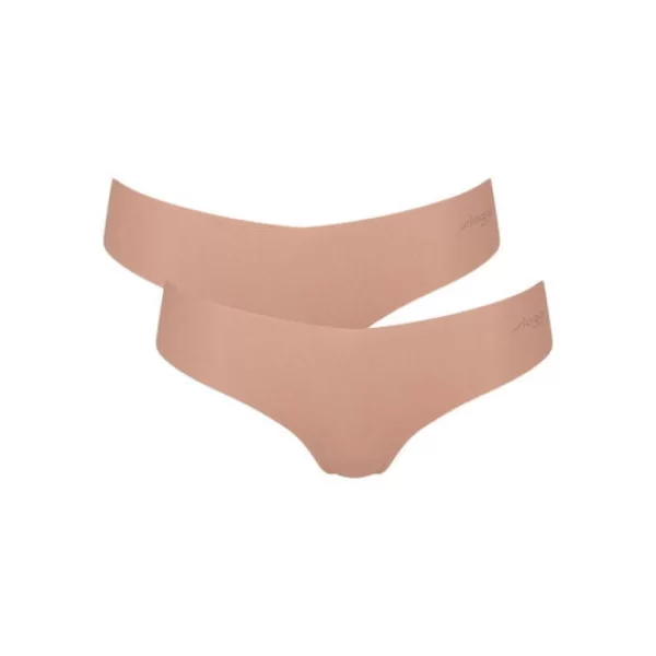 Γυναικείο Σλιπάκι SLOGGI Zero Modal H Hipstring (2 Pack) Μπεζ Σκούρο