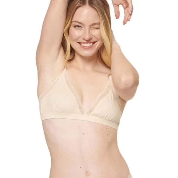 Γυναικείο Bralette Sloggi Go Ribbed Μπεζ