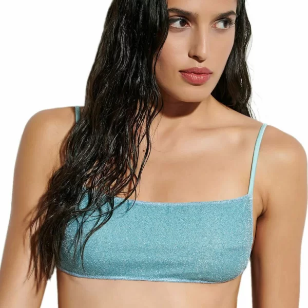 Γυναικείο Μαγιό BLU4U Top Lurex Σιελ