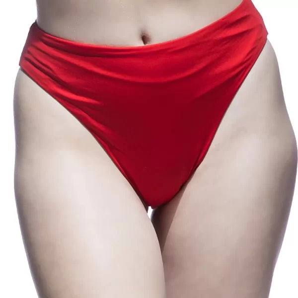 Γυναικείο Μαγιό Bikini BLU4U Slip Ψηλόμεσο Κόκκινο