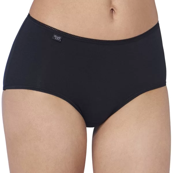 Γυναικείο Σλιπάκι Sloggi 24/7 Cotton Midi (3 Pack) Μαύρο