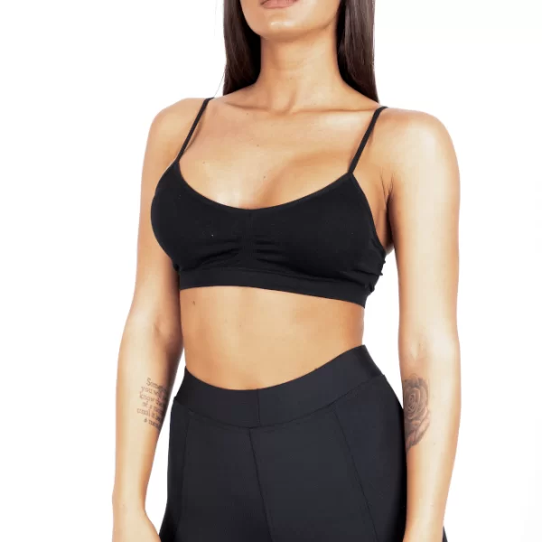 Γυναικείο Αθλητικό Μπουστάκι TRES CHIC Μαύρο