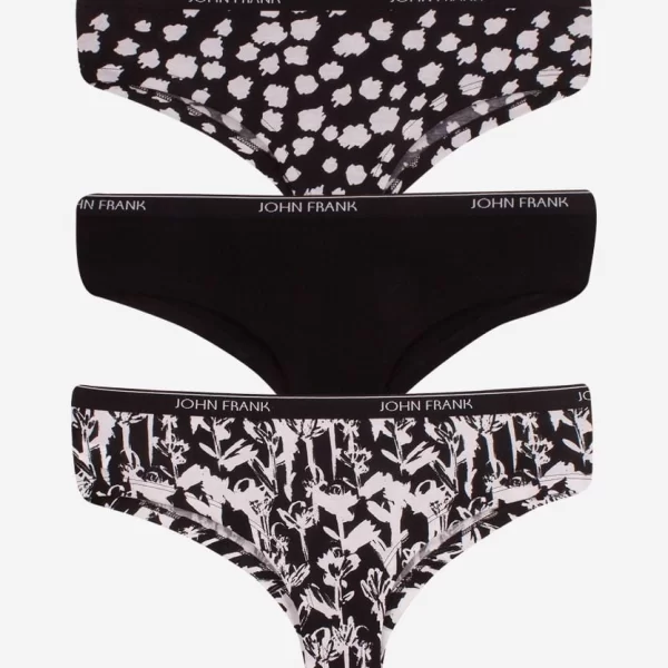Γυναικεία Σλιπ Hipster JOHN FRANK - (3pack)