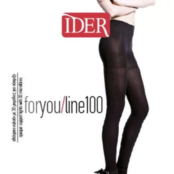 Γυναικείο Καλσόν IDER For You Line -100 Den Μαύρο