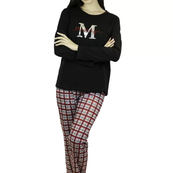 Γυναικεία Πιτζάμα GALAXY “Mummy” Μαύρο