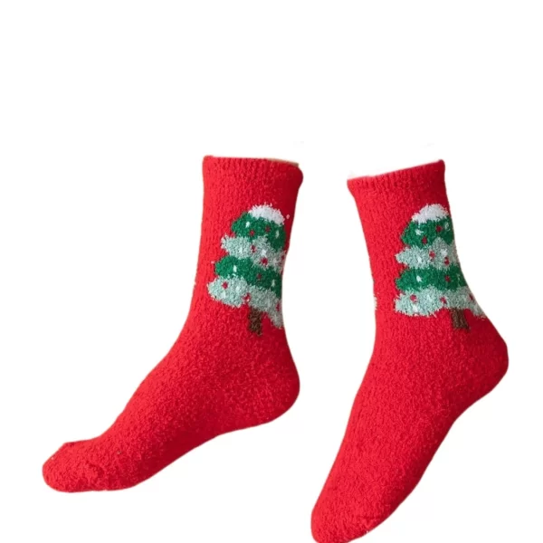 Γυναικείες Κάλτσες Tres Chic X-Mas Κόκκινο