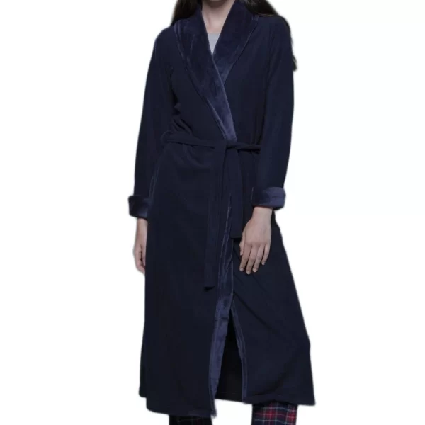 Γυναικεία Ρόμπα Noidinotte Fleece-Plus Size Μπλε