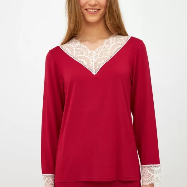 Γυναικεία Πιτζάμα Harmony Μπορντό