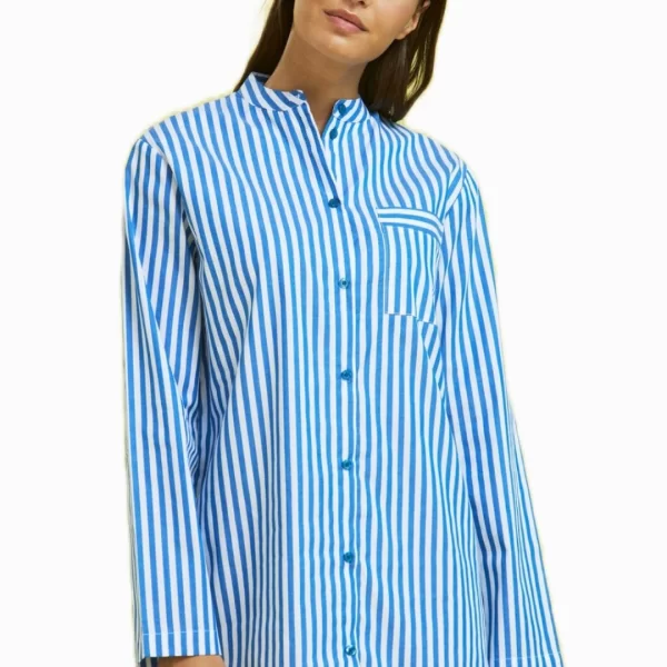 Γυναικείο Νυχτικό NOIDINOTTE Πουκαμίσα Γαλάζιο