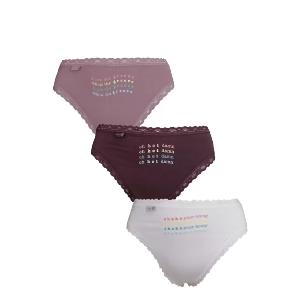 Γυναικεία Σλιπ SLOGGI 24/7 Weekend H Holiday Tai (3 Pack) Πολύχρωμα