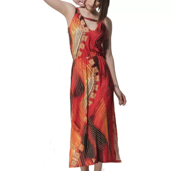 Γυναικείο Φόρεμα LUNA Broadway Μακρύ Κόκκινο