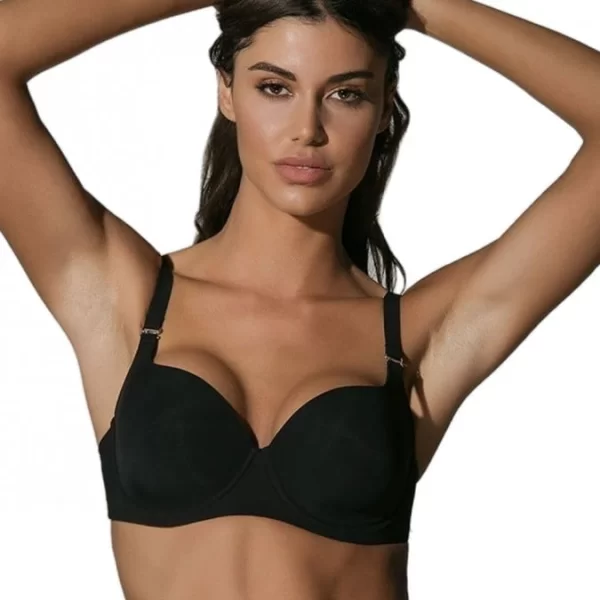 Γυναικείο Σουτιέν LUNA Secret Sense Molded Balconet E Μαύρο