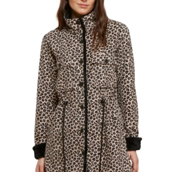 Γυναικεία Ρόμπα Noidinotte Fleece Με Κουμπιά Animal Print