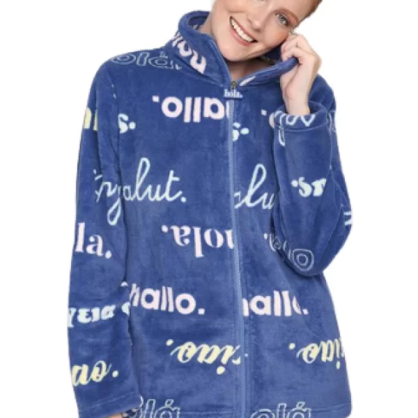 Γυναικεία Ζακέτα MuyDemi Fleece Μωβ