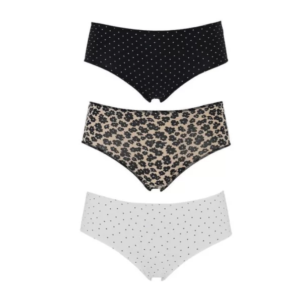 Τριάδα μιντι σλιπ με σχέδιο | 3488-Ε403 ΜΕ ΣΧΕΔΙΟ