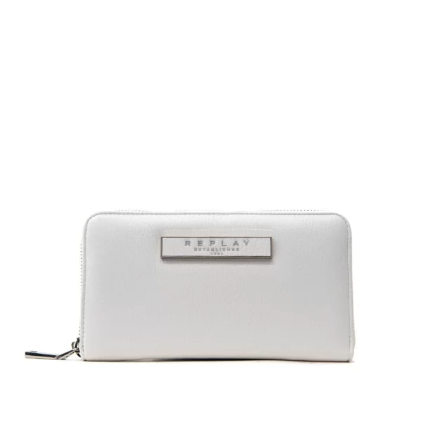 REPLAY ΠΟΡΤΟΦΟΛΙ FW5294.000 A0344 001 ΛΕΥΚΟ
