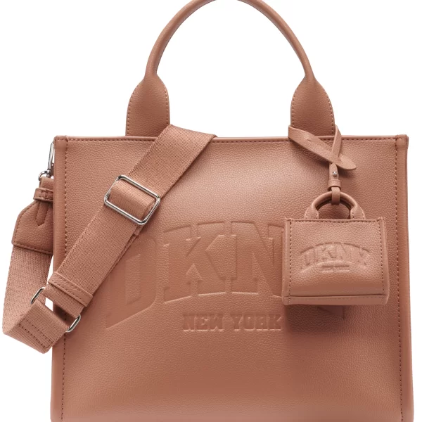 DKNY ΓΥΝΑΙΚΕΙΑ TOTE HANDBAG HADLEE R53AAR57 00K7 HOT COCOA
