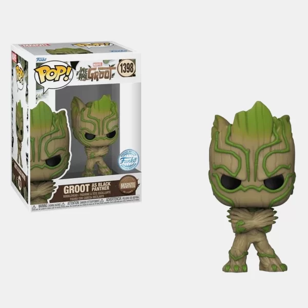 Funko Pop! Marvel: We Are Groot - Groot As Black Panther Special Edition 1398 Φιγούρα (9000204105_1523)