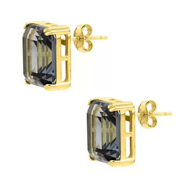 Σκουλαρίκια Smoky Sky από επιχρυσωμένο ασήμι 925°