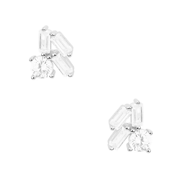 Σκουλαρίκια Zircone Note από ασήμι 925°