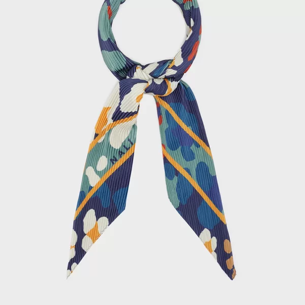 Nali Γυναικείο Μαντήλι Πλισέ Floral Πολύχρωμο