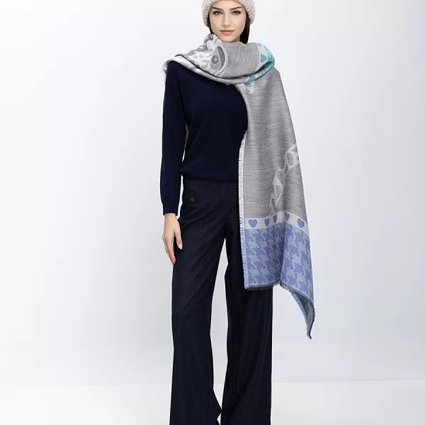 Γυναικεία Πασμίνα Με Συνδυασμό Μοτίβων