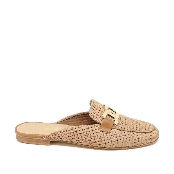 Bigshoes GA1148-13 Δερμάτινο Mule Μπεζ