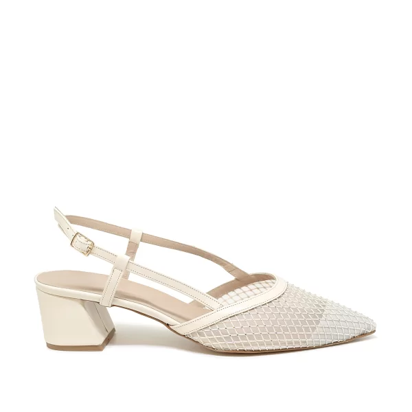 Bigshoes MX22137-13 Δερμάτινη Γόβα Μπεζ 5.5cm